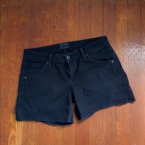 Hudson black jean shorts